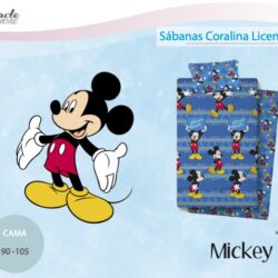 Juego Sábanas Coralina Infantiles Mickey